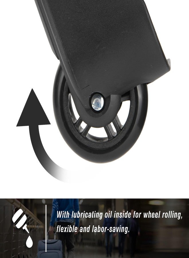 Zoofen Luggage Replacement Wheels 2 pcs Luggage Rear Wheels Suitcase Repair Kit Black(ZD-047) - Image 4